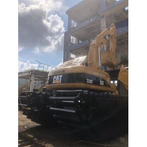 2012 Original American CAT 320 20 Ton Caterpillar Boat Excavator in 2100 Working