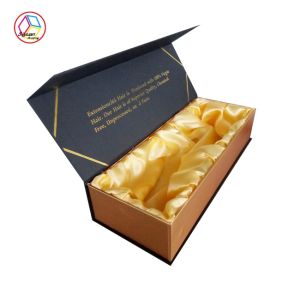Black Wine Bottle Packaging Boxes Printing Handling Matt Lamination