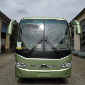 China 63 Seats Diesel Engine Bus Double Back Axle Left Hand Drive 110km / H Max Speed on sale