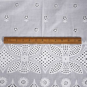 Cotton Embroidery Lace Fabric 5 Yards 3D Butterfly Flower Guipure Cord Lace