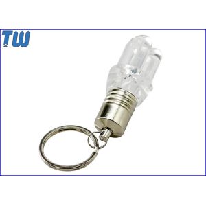 Transparent 8GB USB Flash Drive Energy Saving Lamp Design LED Light inside