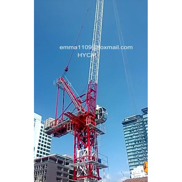 Quality QTD120(5015) Luffing Tower Crane 50m Lifting Boom 1.5t End Load Capacity wholesale