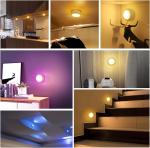 LED Puck Lights With Dimmable White Glow Timer Function Remote Control Battery