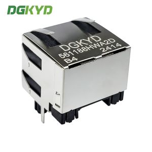 RJ45 Straight Connector 1X1 8P8C Without Light Strip Shielding 6U RJ45 Interface