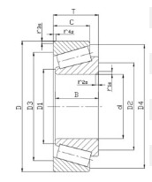 P5 Single Row Precision Tapered Roller Bearings 31320