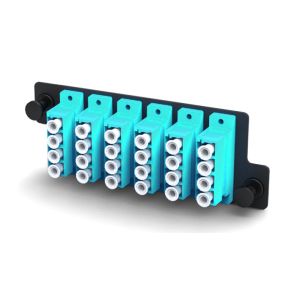 24 Port LC Fiber Optic Adapter Plate Panel Singlemode Multimode Steel