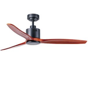 Cheap American Hunter 52 Ceiling Fan 3 ABS Blades DC Motor Black Brown for sale