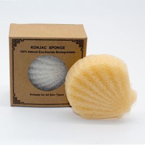 7.8*7.5cm Shell Shape Konjac Sponge