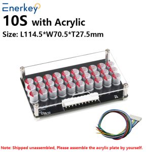 Enerkey 5A 8S 9S 10S Lithium Active Equalizer with Acrylic Plate Li-ion/Lto