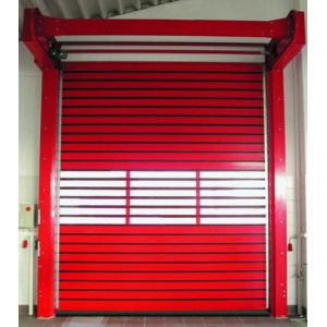 Aluminum High Speed Spiral Door Transparent 0.8m/S Closing Speed