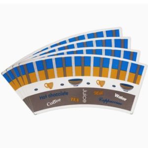 Custom Designed Flexo Printing Coated Single PLA Paper Cup Fan for Coffee Paper