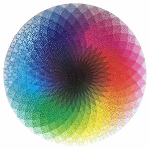 Customized 1000pcs Round Rainbow Puzzle Inspirational Jigsaw Puzzles