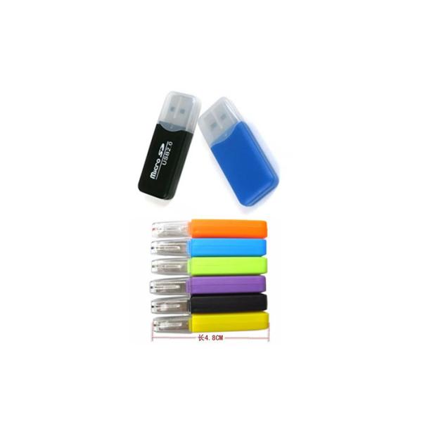 Laser Logo Print Portable Card Reader 6.7g Single Card Slots With 480 Mb Data