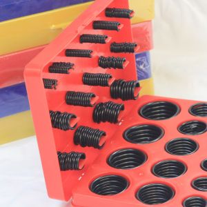 382 Pcs NBR 70 Shore V-Type Combined Oil Seal Kit for Red Inch O-Rings and V