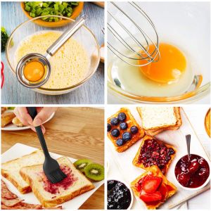 Nonrust Mini Whisk Stainless Steel , Wire Whisks For Cooking Dustproof