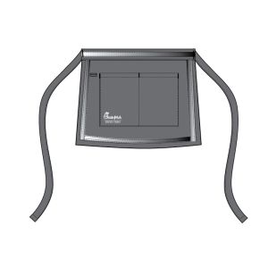 Polyester Fabric Water Resistant Apron , Custom Size Half Waist Apron