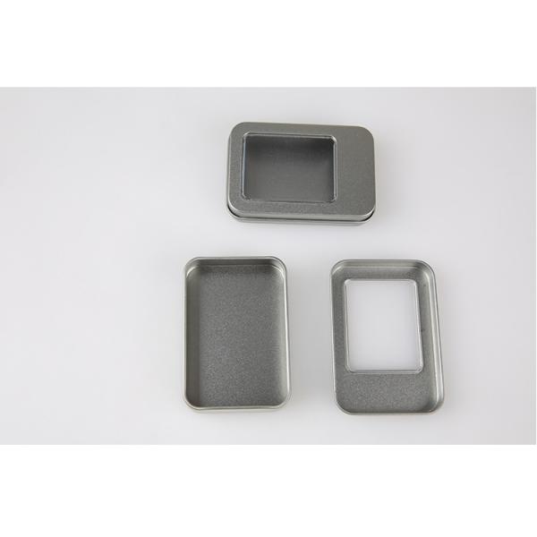 USB Packaging Printed Tin Boxes With Clear Lid Multifunctional Ultralight