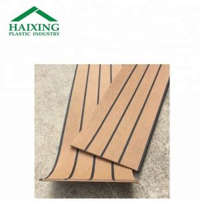 25meter/roll Brushed Anti UV PVC Rubber Teak Boat Deck for Marine Vessels