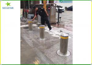 Cheap Remote Control Hydraulic Rising Bollards , Electric Retractable Bollards Height 600mm for sale