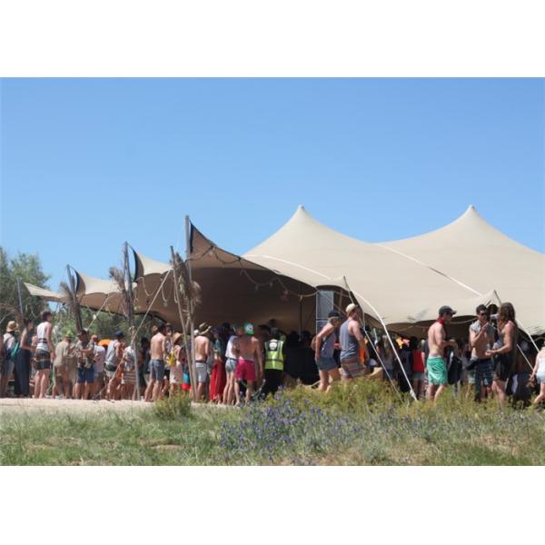 Luxury Interior Design Freeform Stretch Tent With Colorful PVC Fabric Cover