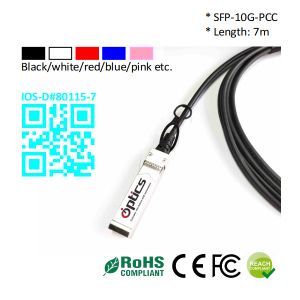 China SFP-10G-DAC7M 10G SFP+ to SFP+ DAC(Direct Attach Cable) Cables (Passive) 7M 10G SFP+ DAC PCC on sale