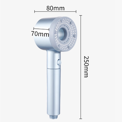 Newly designed 5-function shower head, high-pressure manual shower head, bathroom accessory, household handheld shower head