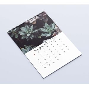 Matte Lamination Desk Calendar Printing 600-1000gsm Monthly Wall Calendars