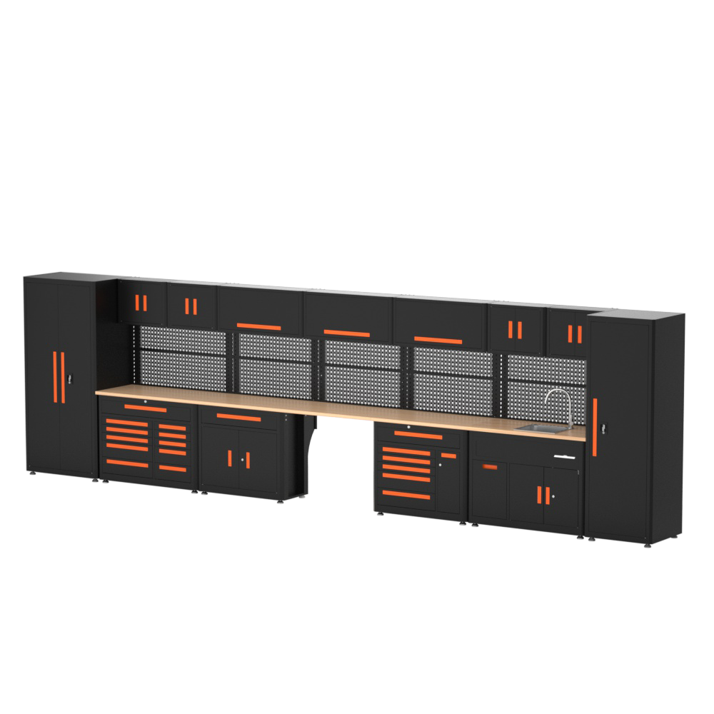 2302 serial Workshop Garage Units Steel Large Combination Tool Cabinet Garage Workbench / Metal Furniture