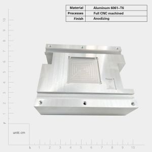 Cheap Customized CNC Machining Parts CNC Machined Aluminum Cooling Fins 5mm Fin Height 2mm Fin Pitch for sale