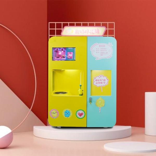 Quality Outdoor Work Smart Candy Floss Machine Vender With Brushless Motor wholesale