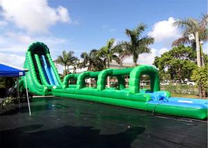 Cheap Attractive Commercial Outdoor Giant Long Green Inflatable Water Slide slip and slide For Adult for sale