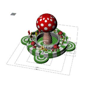 New Design Inflatable Mushroom Climbing Tower With Safety Belt From China