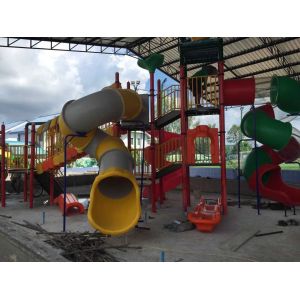 Children Water Park Slide Water Playground for Kids QX-079F