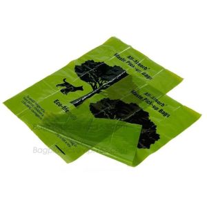 Customized Packaging HDPE+D2W Biodegradable Dog Poop Bags, unscented custom dog