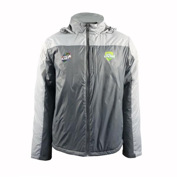 Unisex Sports Windproof Gray Motorcycle Jacket with Customized Logo and Stand Collar