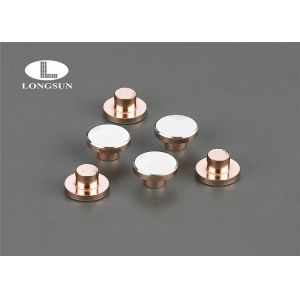 Electrical Contact Rivets Solid Round Head With Eco - Friendly Materials