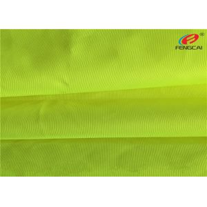 Shiny Yellow Fluorescent Material Fabric 100% Polyester Tricot Knit Fabric