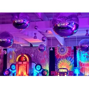 Giant Double Layer Sliver PVC Inflatable Mirror Ball Inflatble Mirror Balloon
