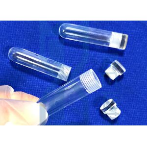 Cheap 2.2g/Cm3 Screw Thread Clear SIO2 Quartz Test Tube for sale