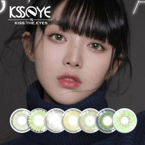 Realistic Natural Colored Kiwi Green Contact Lens Non Prescription 14.2