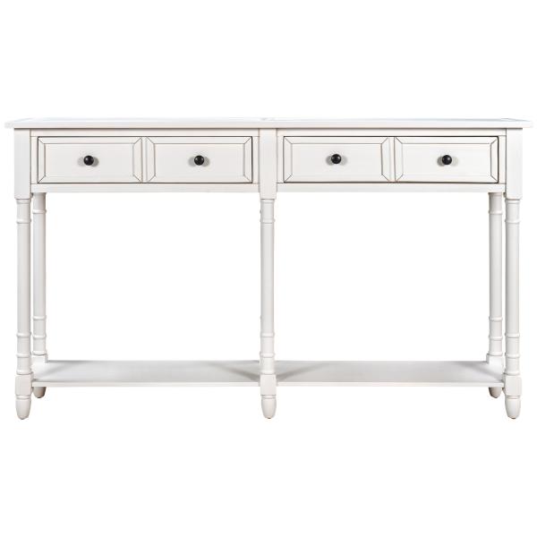 Quality 42lbs console Home Office Computer Table With Two Storage Drawers And Bottom Shelf wholesale
