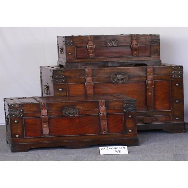Quality Red Brown 17kg Load L76 Wooden Blanket Chest wholesale