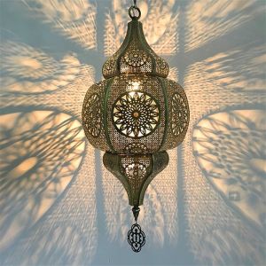 Moroccan Lamp Vintage Retro Pendant Lights Industrial LED Indoor dinning table