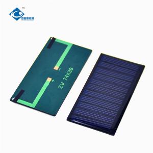 China 5.5V High Efficiency Poly Solar Panel 0.34W Epoxy Adhesive Solar Panel ZW-7438 Lightweight Solar Panel Charger on sale
