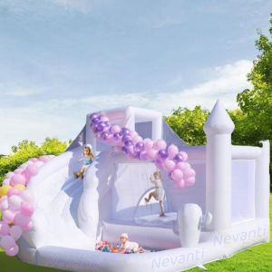 Customized Color Castle for 2024 Hot Style White Wedding Bouncy Castle Sale