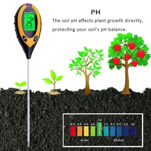 Soil Light Test Range 0-2000 PH Meter Moisture Tester for Potted Plants Gardens