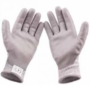 Cheap Hand Protection PPE Safety Gloves Building Site PU Coated Level 5 En388 4543 for sale