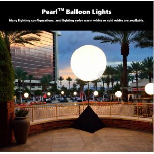 Cheap 400W Inflatable LED White Sphere Event Lighting Balloon Customized For Sale for sale