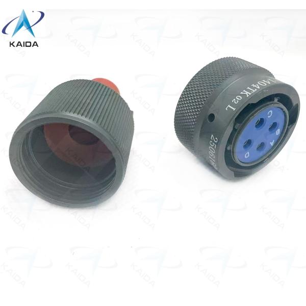 Quality Secure and Durable Circular Electrical Connector -55C To 125C for Industrial Applications,Y50EX-1404TK02L  ,Y50EX Series Plug with Straight Cable Clamp,Olive Drab Anodized wholesale