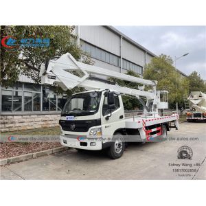 China 16m FOTON Hydraulic Truck Mounted Aerial Work Platform With Folding Arm Boom on sale